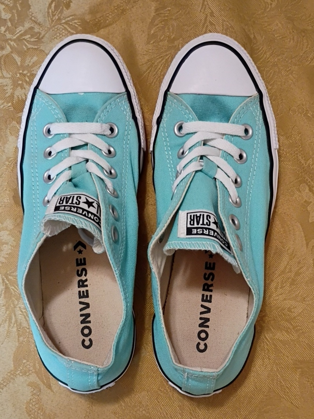 CONVERSE All Star Low Top Sneakers in Aqua . Women's 7.5 Men's 5.5 - Picture 5 of 10